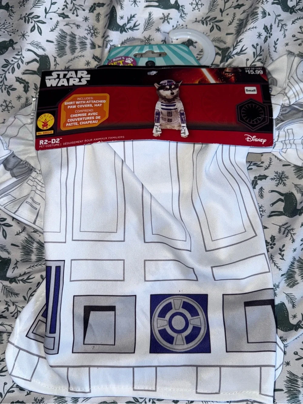 Disney Star Wars R2-D2 Pet Outfit - White and Blue